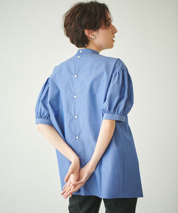 #Newans 【ANSWER for コンサバフェミニン】マルチウェイビッグリボンブラウス デニム系