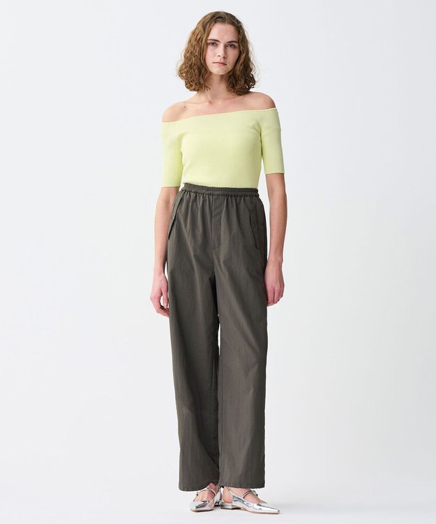 uncrave リネンニット オフショルトップス イエロー