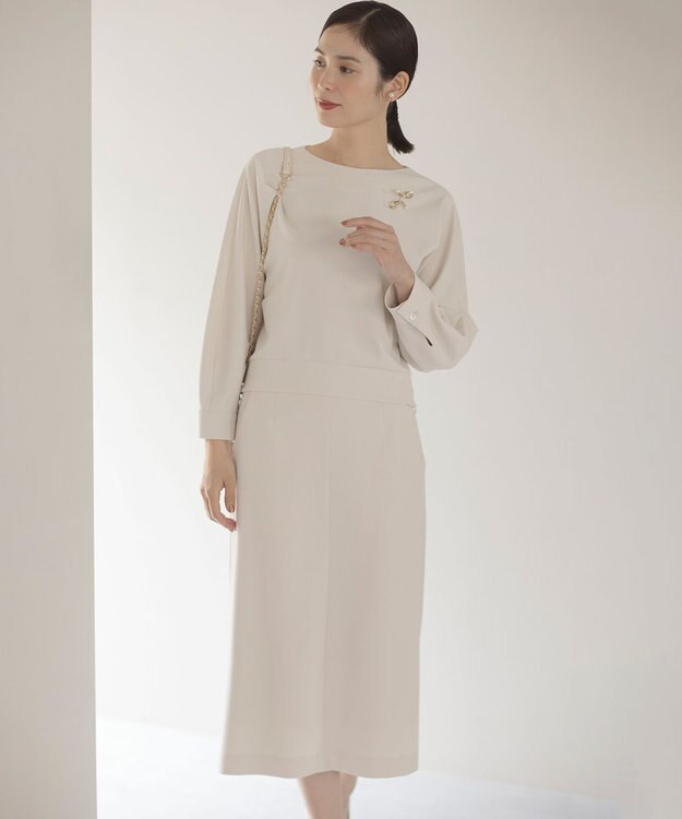 組曲 【KUMIKYOKU NAVY】コンフォータブルアムンゼン ドルマンブラウス サンドベージュ系