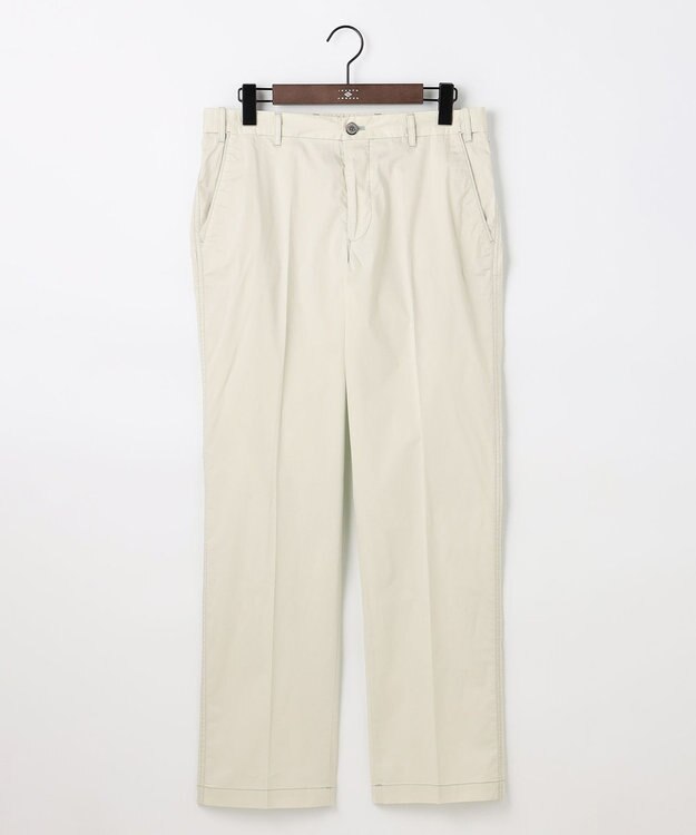 JOSEPH ABBOUD 【ウエストも伸びる!/JAPANファブリック】ヴィンテージコットン ストレッチ パンツ ライトグリーン系