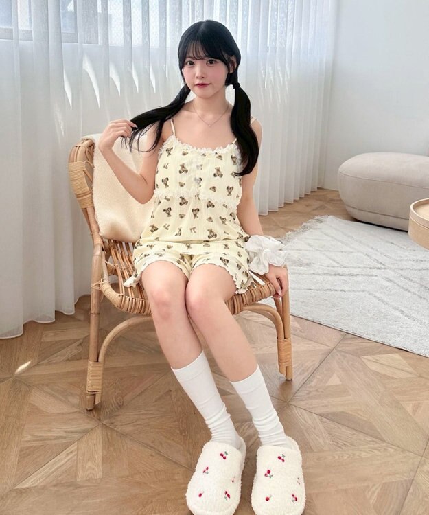 WEGO キャミセットアップルームウェア 柄1