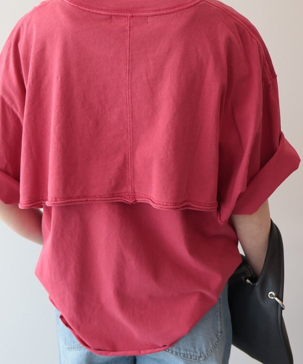 AMERICAN HOLIC レイヤード風加工Ｔシャツ Red