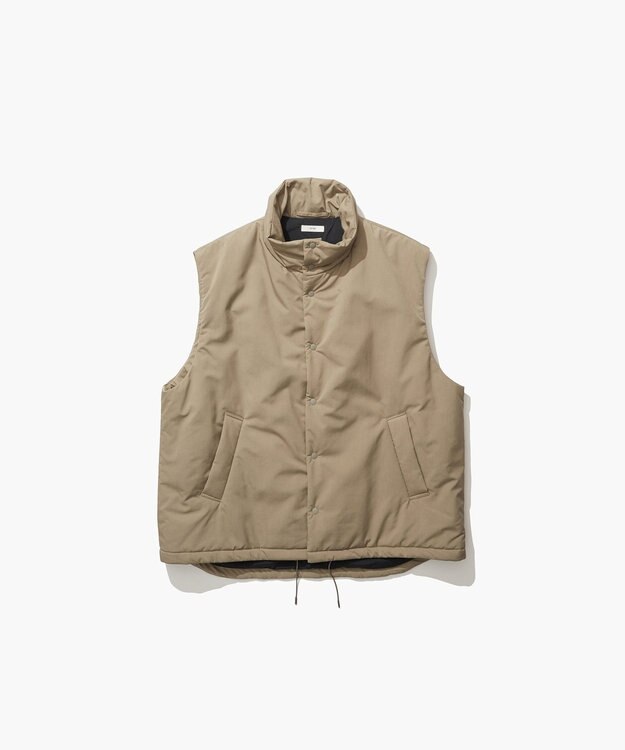 ATON VINTAGE NYLON TWILL | パッドベスト - UNISEX BEIGE