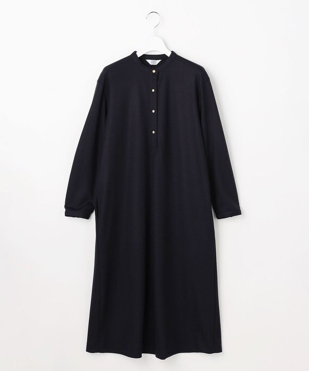 J.PRESS LADIES ウールスムース ワンピース ネイビー系