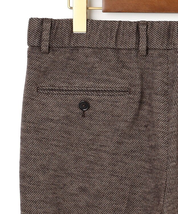 J.PRESS MEN 【セットアップ対応 / ストレッチ】SOFAニット ハイグレードジャージー スラックス ブラウン系8