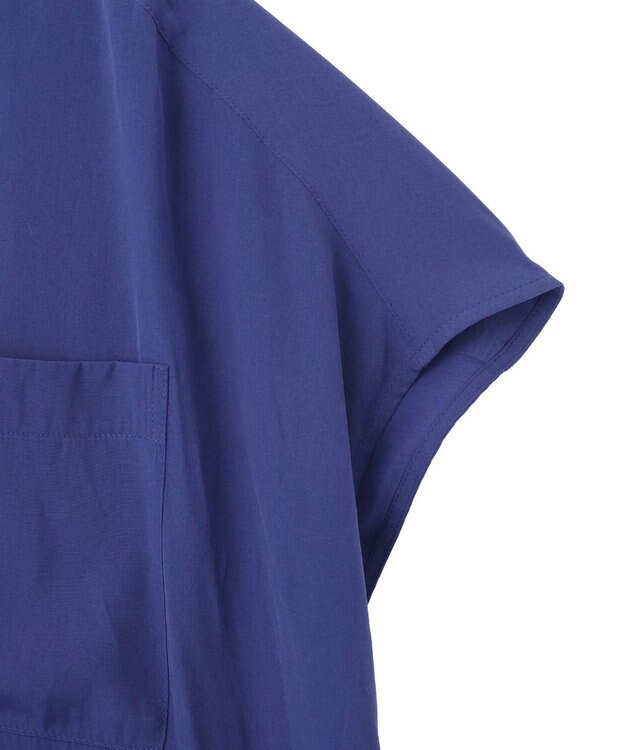 YECCA VECCA 【セットアップ可能】ポケットスキッパーシャツ Blue