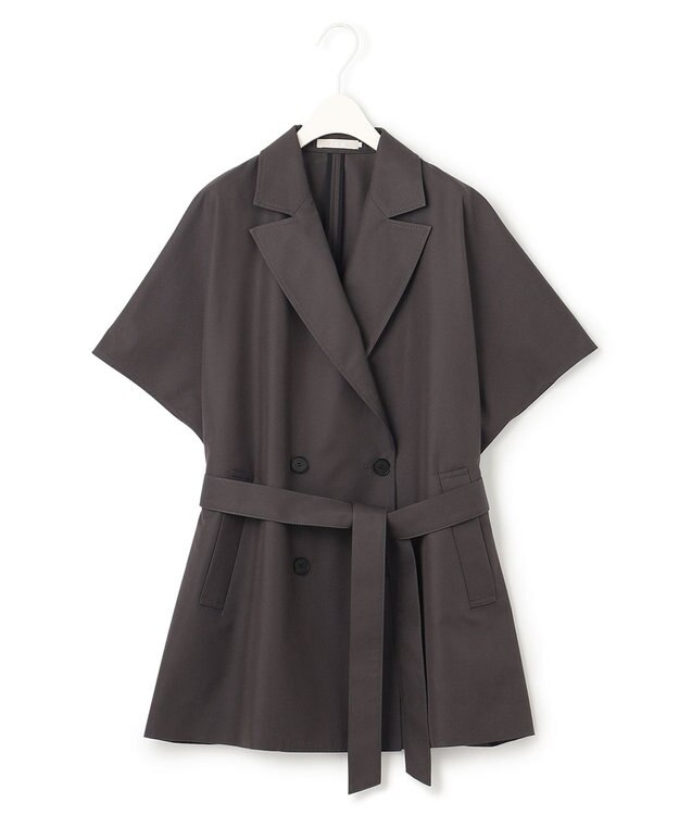 ICB L ハーフスリーブトレンチ チャコール系