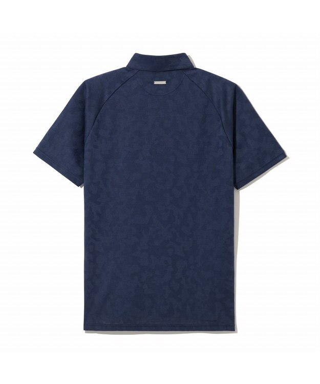 ZERO HALLIBURTON エレガントカモ柄ジャガードポロシャツ ZHG-M5S8a 82956 ネイビー