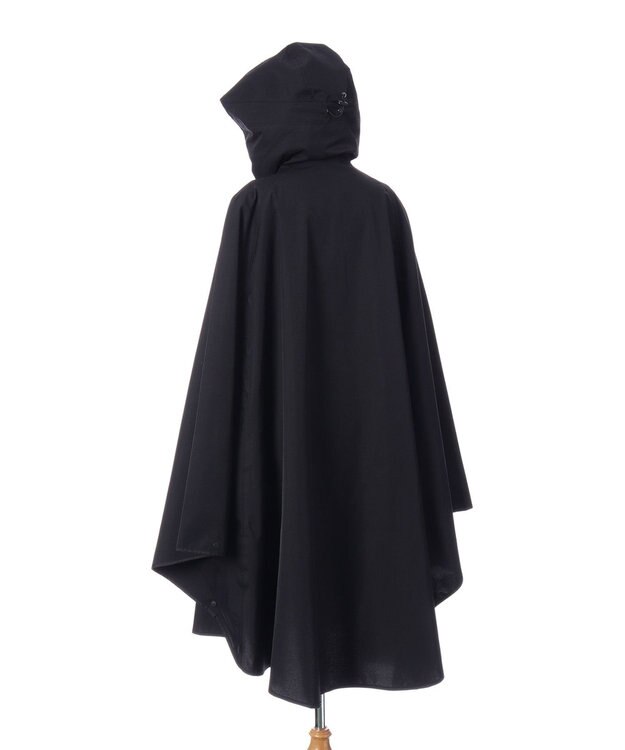 MOONBAT POLO RALPH LAURENRL パイピングレインポンチョ 無地 75デニール 収納袋付き ブラック