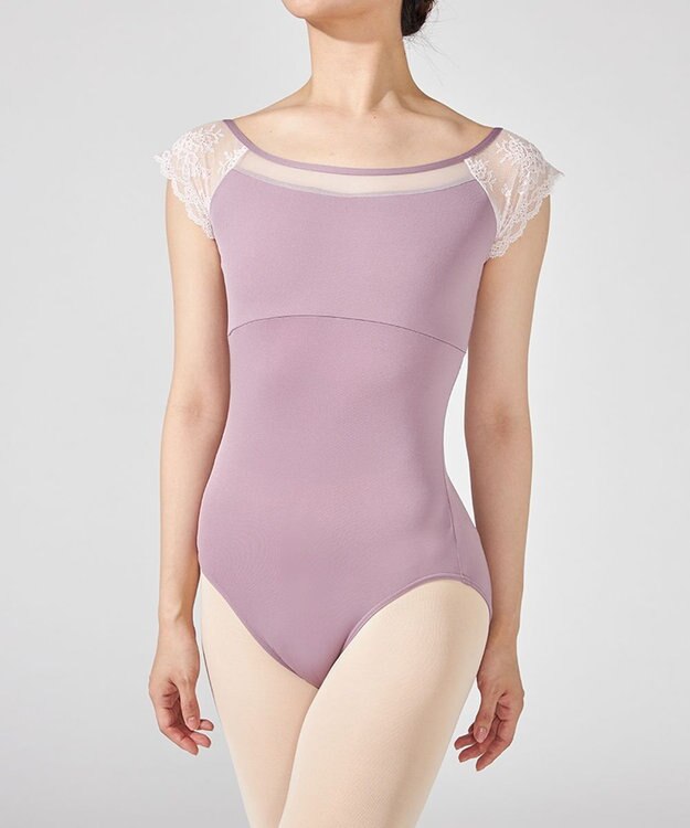 Chacott フレンチスリーブレオタード ライラック