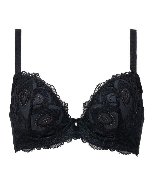 BRADELIS New York 【BRADELIS New York/ 育乳補整ブラ・STEP2 寄せる】ベルステップ2ブラ25A1 谷間を作ってキープ ブラック