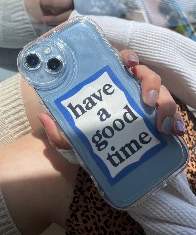 WEGO クリアウェーブiphoneケース iphone13（柄3）