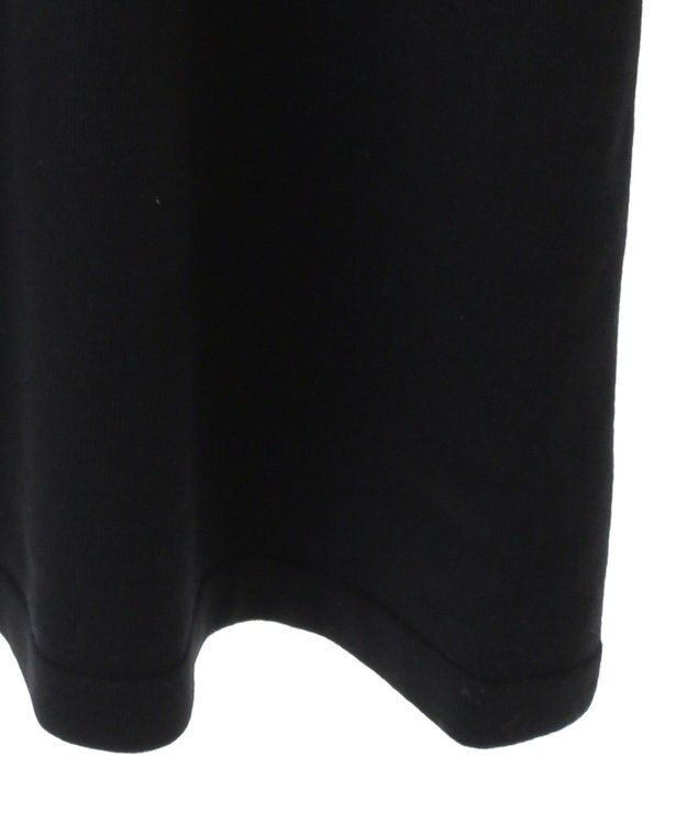 Green Parks 袖チュールニットワンピース Black