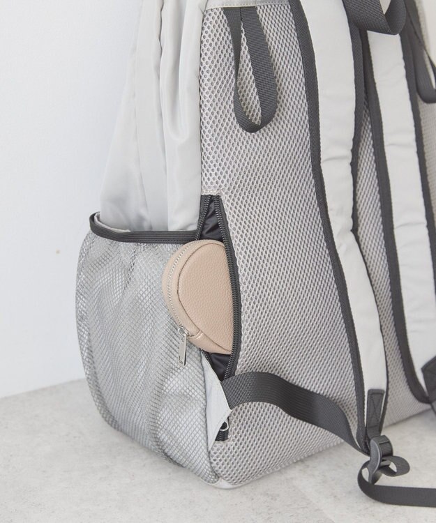 AMERICAN HOLIC 【2SET】多機能リュック<マザーズバッグ> Light Gray