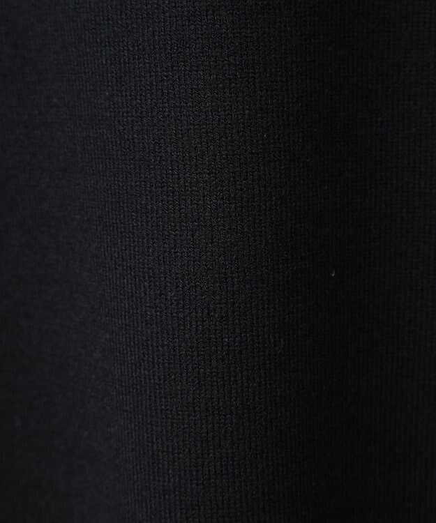 Green Parks 袖チュールニットワンピース Black