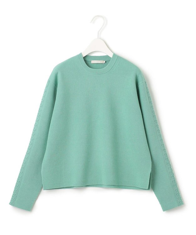 ICB 【洗える】 MIZUHIKI ニットプルオーバー ライトグリーン系