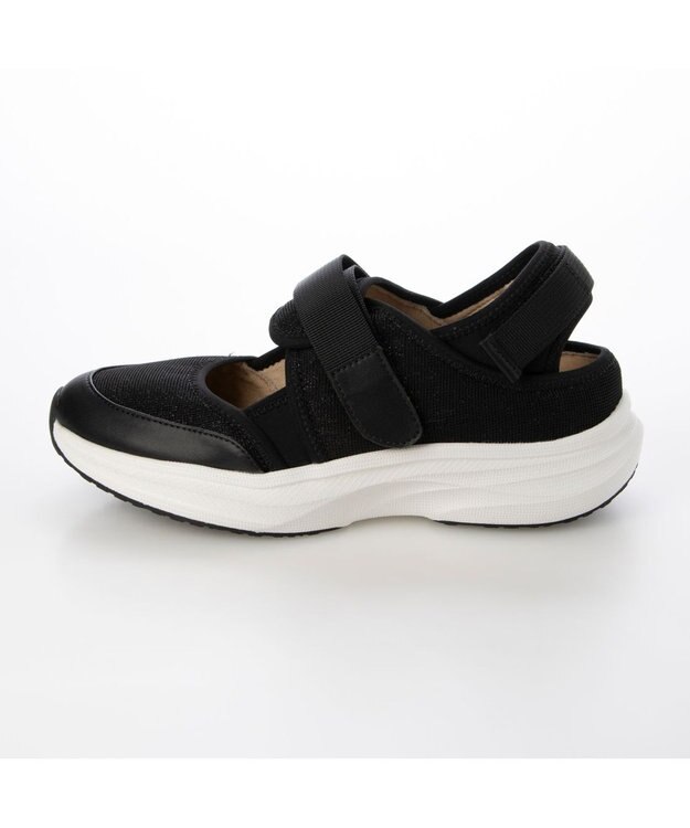 MODE ET JACOMO <MODE ET JACOMO>【軽量】厚底ベルテッドスニーカー ブラック