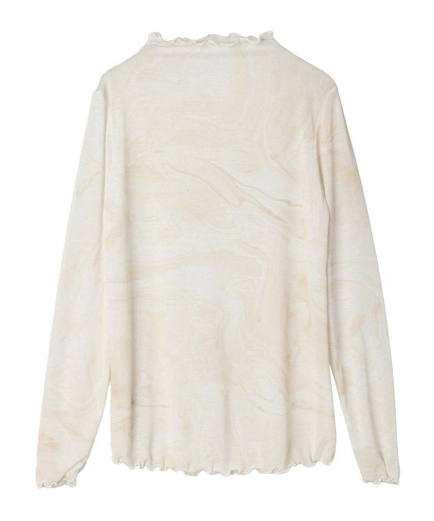 CRAFT STANDARD BOUTIQUE プリント柄スタンドネックプルオーバー Beige