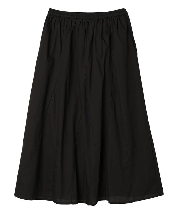 earth music&ecology ポプリンフレアスカート Black