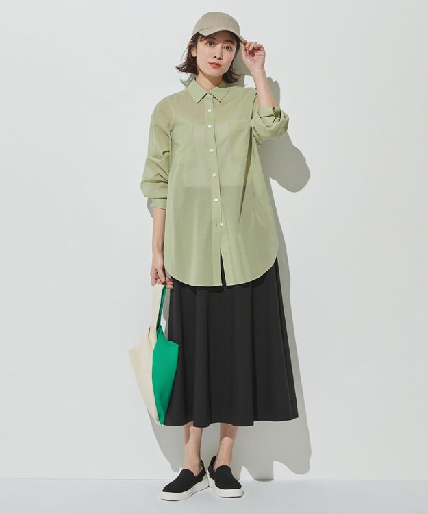 ICB ニットマルシェバッグ グリーン系