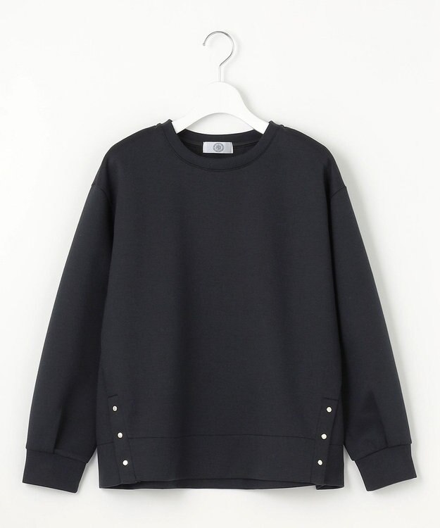 J.PRESS LADIES L 【WEB限定カラーあり】ダンボールニットジャージー カットソー ブラック系