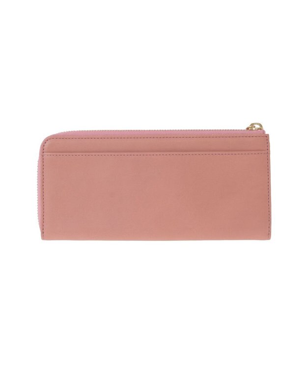 genten 【福財布】アルモニア L字ファスナー長財布 モーブピンク