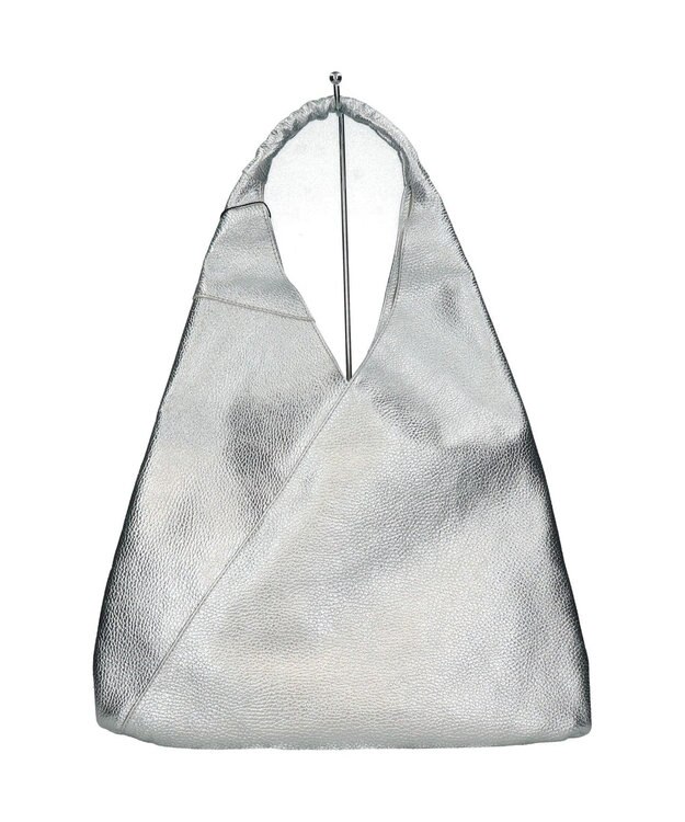 INTER-CHAUSSURES 【ANDREA CARDONE】ソフトカーブ ワンハンドルバッグ（ワイド） シルバー