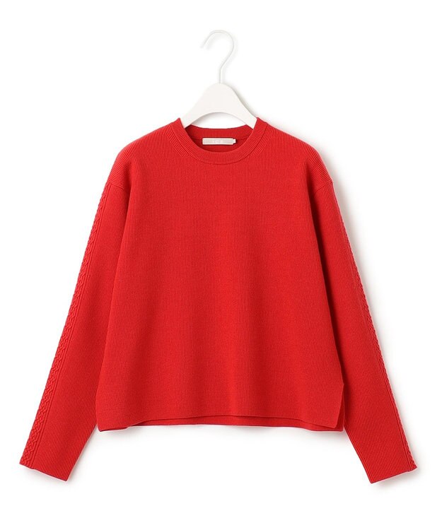 ICB 【洗える】 MIZUHIKI ニットプルオーバー レッド系