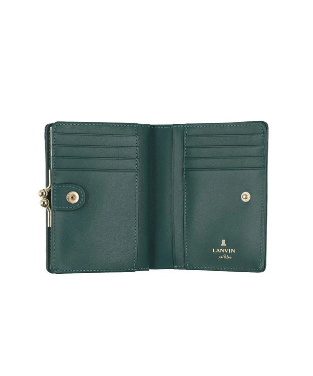 LANVIN en Bleu リュクサンブール 口金二つ折り財布 ディープグリーン