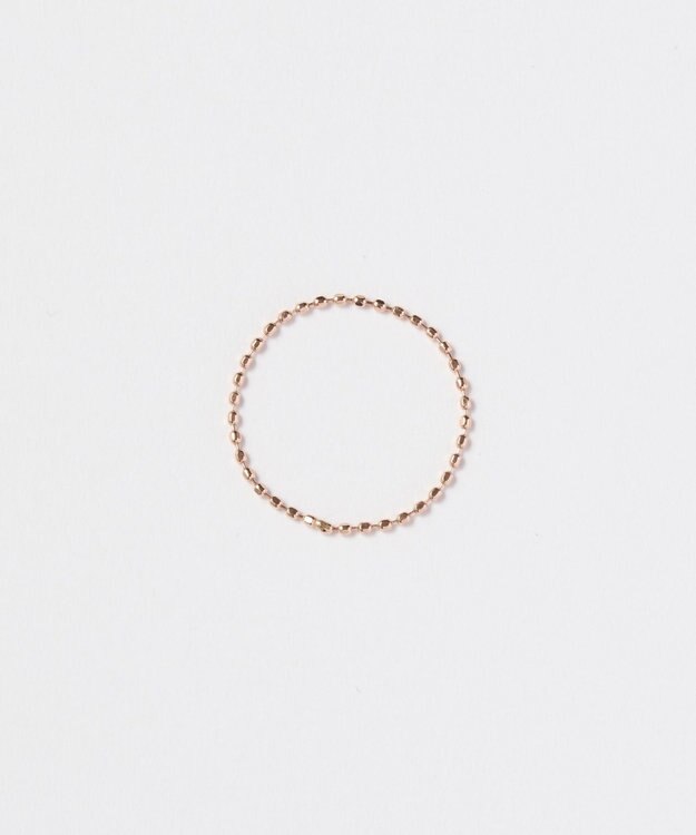 Phoebe 【K10RG】カットボールチェーンリング　ローズゴールド/BOXつき　3号/7号/11号/13号 ローズゴールド