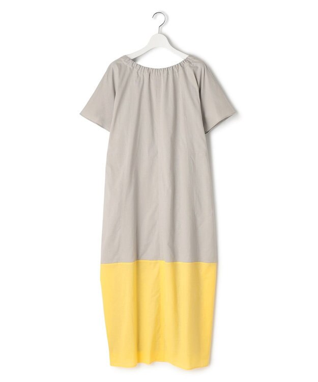 J.PRESS YORK STREET 【WOMEN】バイカラー ワンピース ライトグレー系1