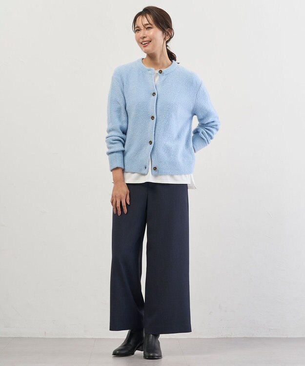 J.PRESS LADIES L レイヤードジャージー Tシャツ カットソー ホワイト系