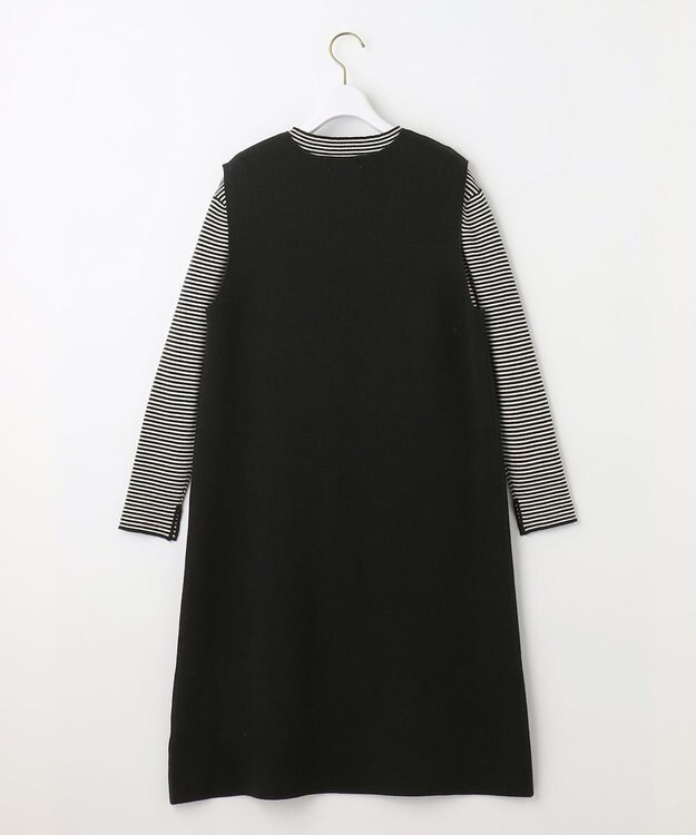 ANY SIS 【2SET】ジャンパースカートツイン セット ブラック×ボーダー