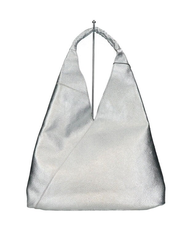 INTER-CHAUSSURES 【ANDREA CARDONE】ソフトカーブ ワンハンドルバッグ（ワイド） シルバー