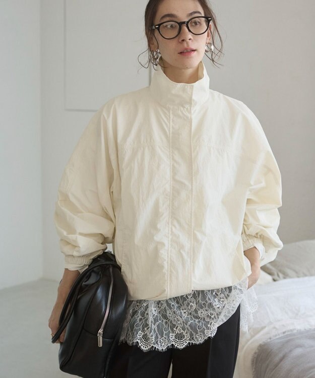 WEGO 【ANGIE VINTAGE】裾レースドッキングロンT ホワイト