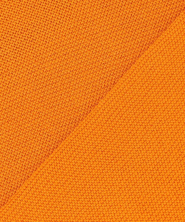 ANY L アクリルガーターポロ衿ニット マリーゴールド