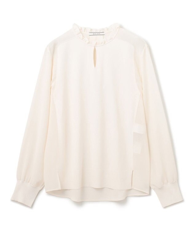 BEIGE， CLARISSE / タイニーフリルニット Ecru