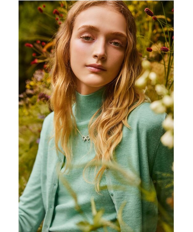 TOCCA 【洗える】WAVE CARRENT CARDIGAN カーディガン エメラルド系