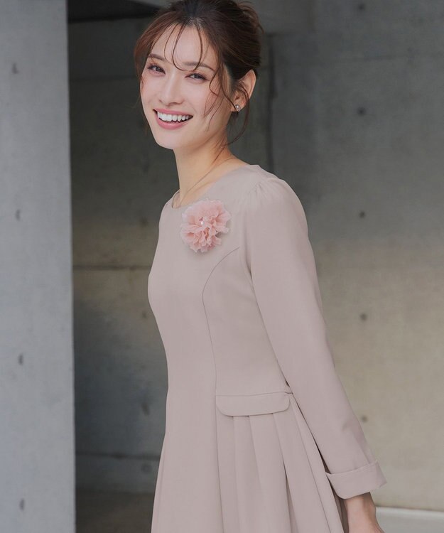 Tiaclasse 【XSサイズ追加・新色追加】サイドフラップワンピース グレージュ