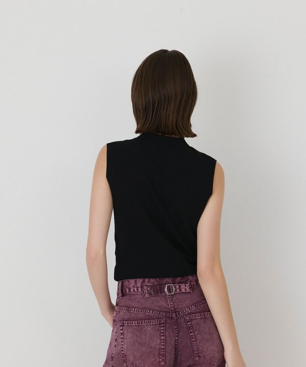 GRACE CONTINENTAL ハイネックニットトップ ブラック