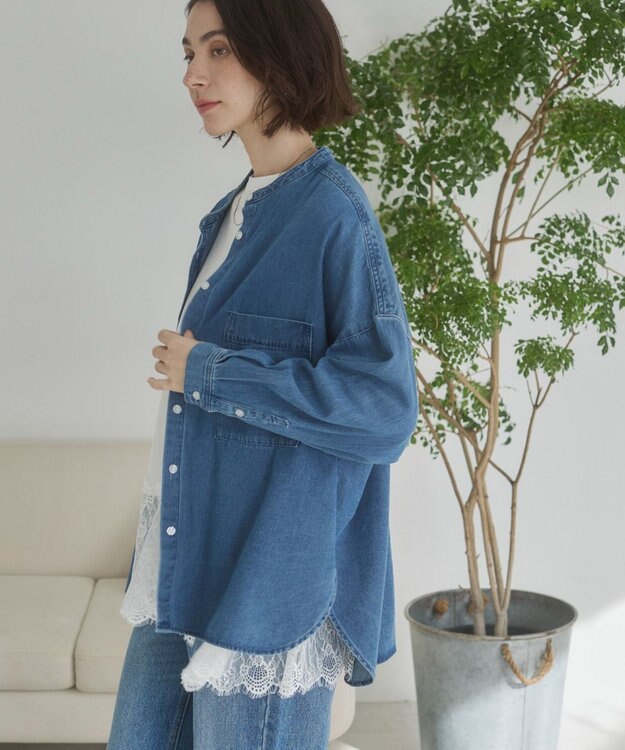 WEGO 【ANGIE VINTAGE】裾レースドッキングロンT ホワイト