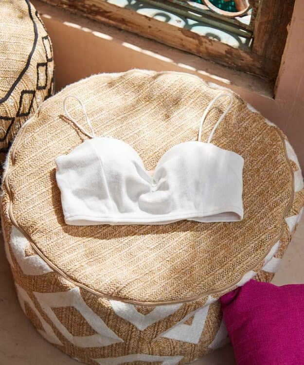 San-ai Resort（三愛水着楽園） 【楽旅ブラ】リブニットチューブブラ【northerly】 ホワイト