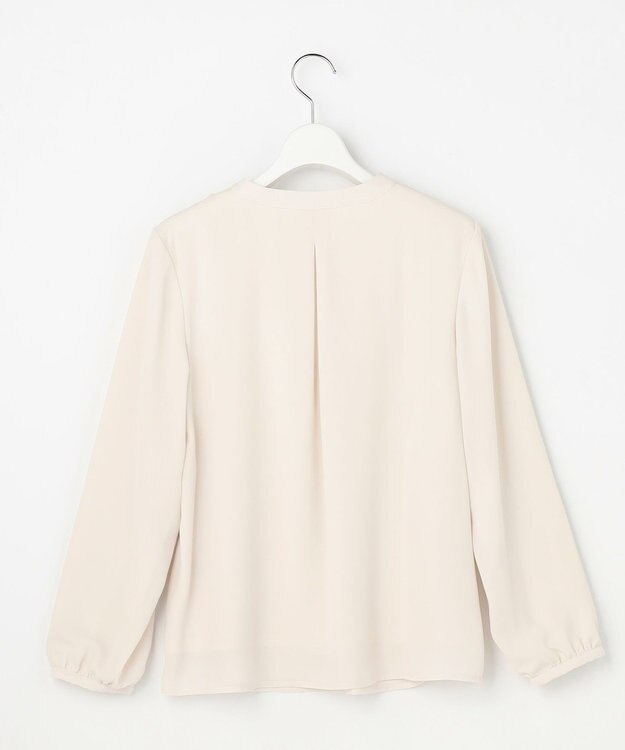 ANY SIS L 【裏起毛】エニポカ バンドカラー ブラウス アイボリー