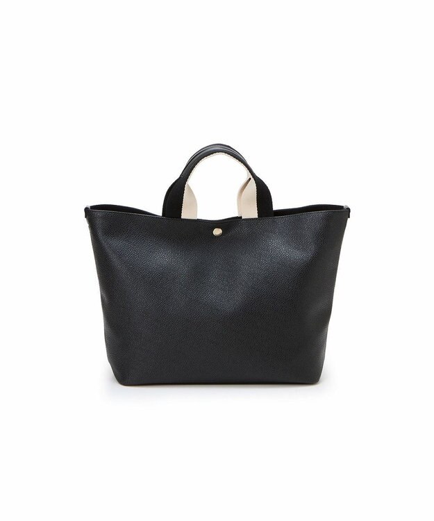 TOPKAPI 【Breath TOPKAPI】SCOTCH GRAIN スコッチグレイン プレーン 2トーンテープ ハンドル トートバッグ L ブラック