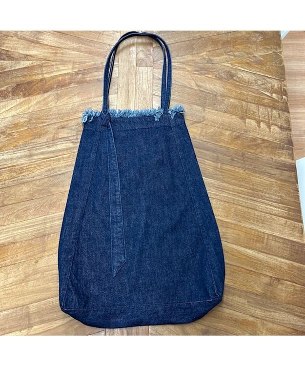 woadblue 【157】DENIM TIE TOTE デニムトートバッグ ダークブルー DARK BLUE