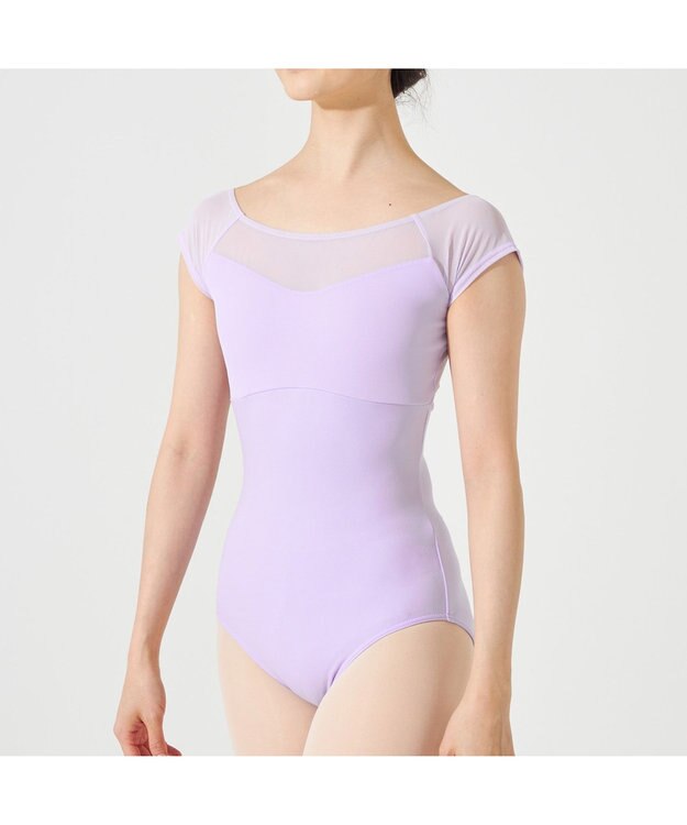 Chacott フレンチスリーブレオタード ライラック