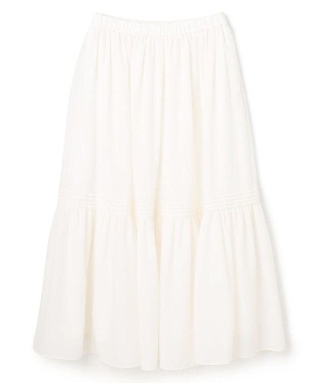 UNFILO エアリー ギャザースカート オフ