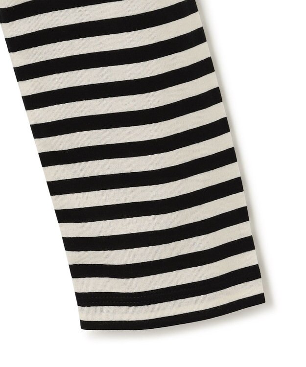 ICB 【WEB限定カラーあり・洗える】 シンプルジャージー ロングスリーブTシャツ ブラックボーダー［WEB限定］系