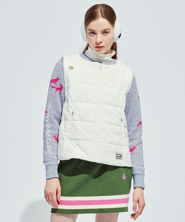 PW CIRCULUS 【ベスト / ブルゾン / 襟も外せる / WOMEN】3WAYデタッチャブルブルゾン ホワイト系