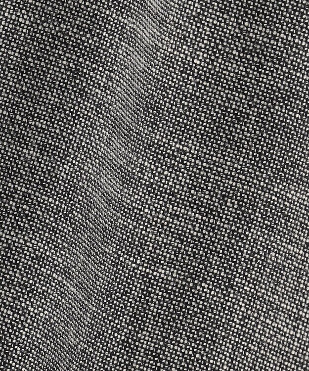 ICB 【洗える】 ライトスラブツイード ワイドパンツ ブラック×オフホワイト系